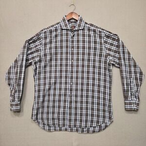 Robert Talbott‎ Men's Multicolor Long Sleeve Button Up Shirt Size Large